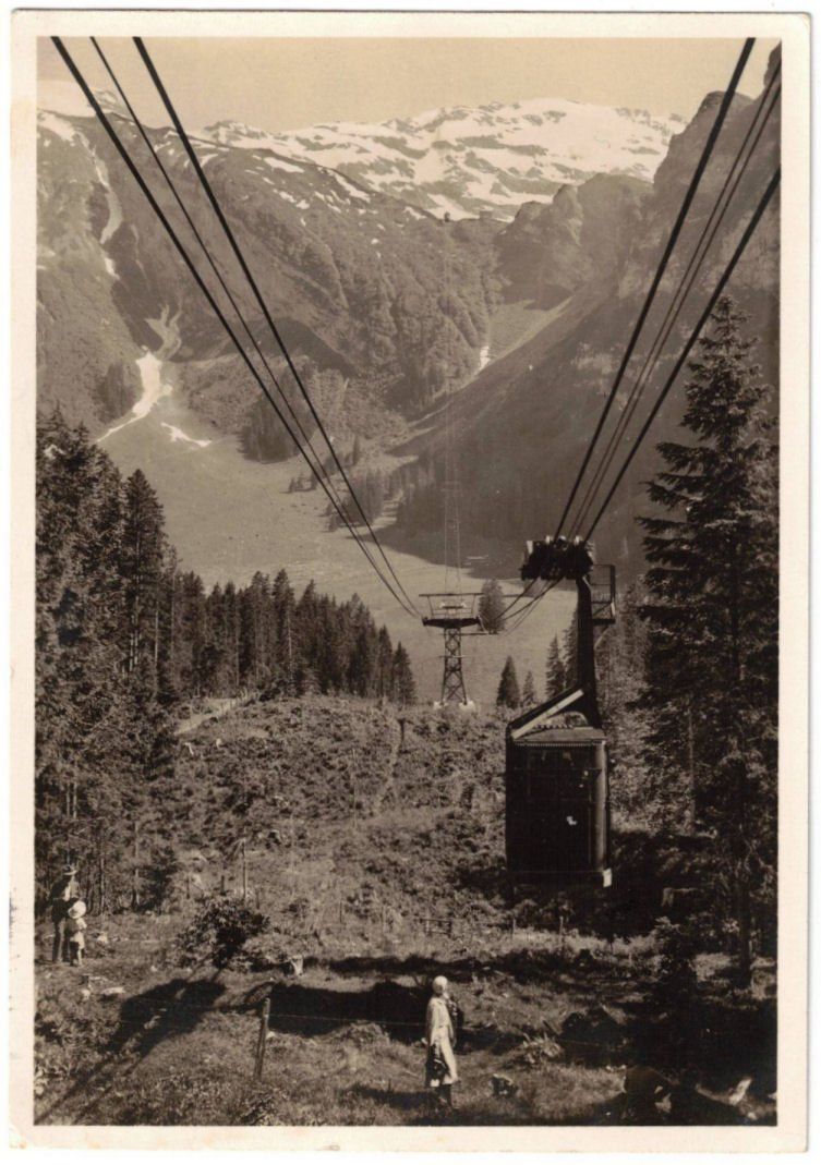Cartoline postali: Engelberg - Luftseilbahn Gerschnialp--Trübsee – Usato da Binningen venduto da Mountainrider