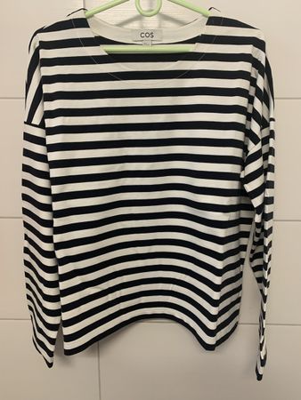 COS Striped Top - Long Sleeve, Cotton - Size S-M