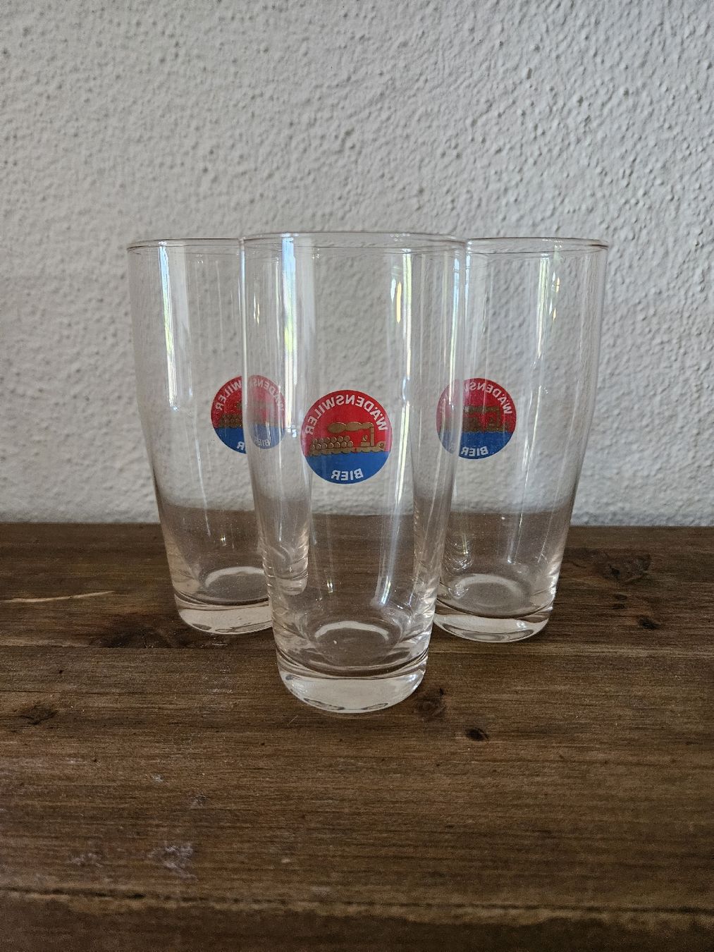 Bicchieri: 3x Wädenswiler Biergläser ca. 2 dl – Usato da Wangen SZ venduto da Auction-Sea 2