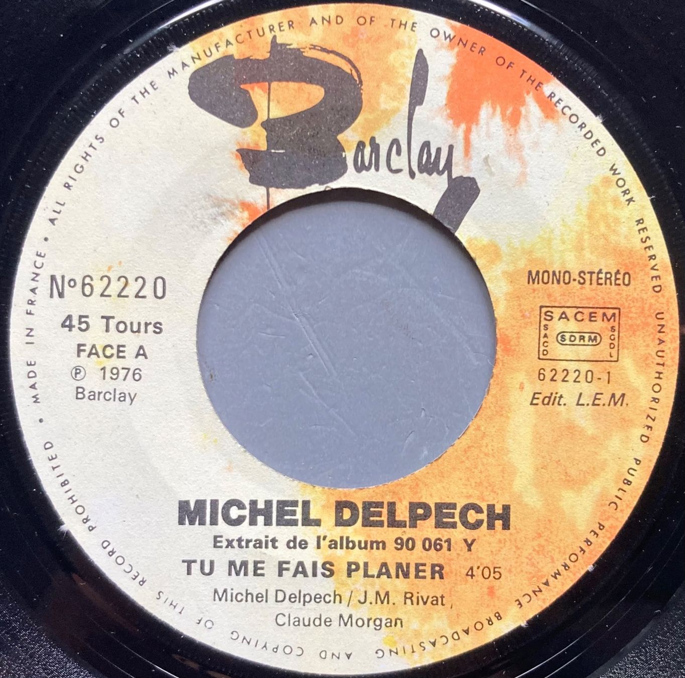 Schallplatten: MICHEL DELPECH - LE PETIT ROUQUIN – Gebraucht aus Poliez-Pittet von Newtown-Records 2