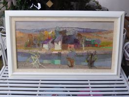 JEAN VARLET FRANKREICH 1905 -1989 - ÖLBILD RIVIERE VON 1978