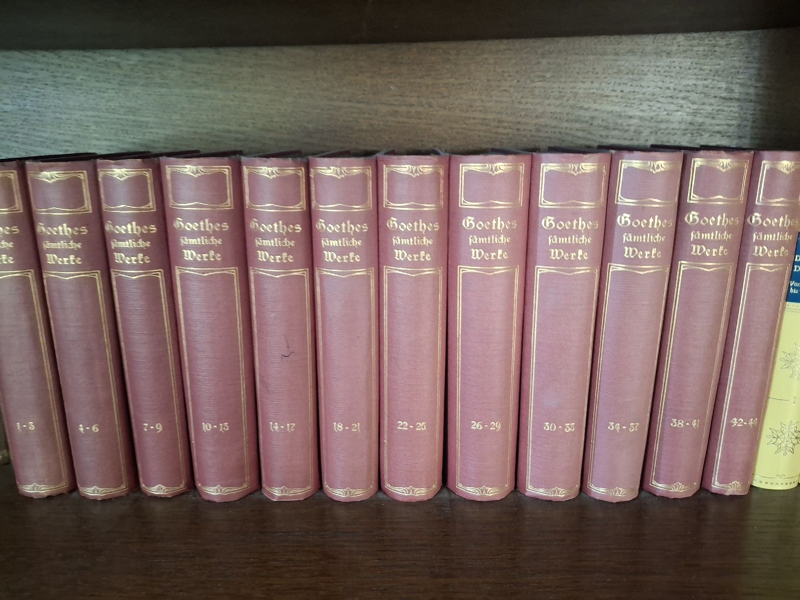 Livres: Goethes sämtliche Werke, 12 Bände  – D'occasion à Bäriswil BE par vonys