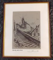 Lithographie ancienne, Fribourg, Hôtel De Ville