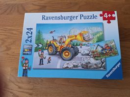 Ravensburger Puzzle 2x24 Bagger Neu OVP