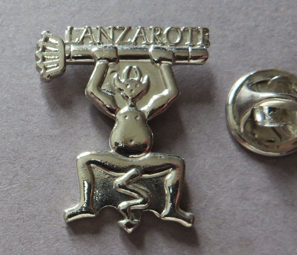 Plaketten & Abzeichen: PIN, LANZAROTE TEUFEL – Gebraucht aus Neuhausen von luckimucki