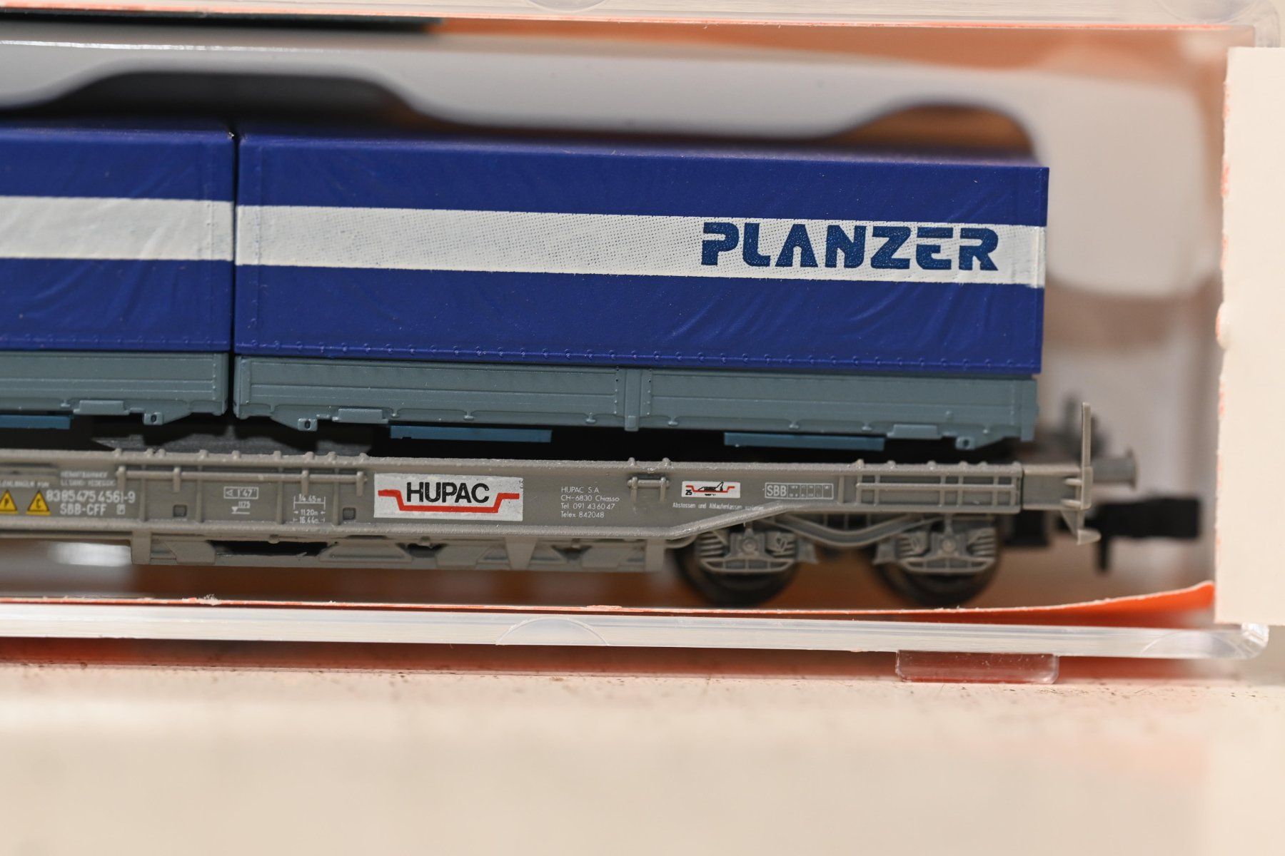Roco Modellini di ferrovie: Planzer Hupac Roco Spur N mit OVP – Usato da Laupen ZH venduto da Zmoewe 2