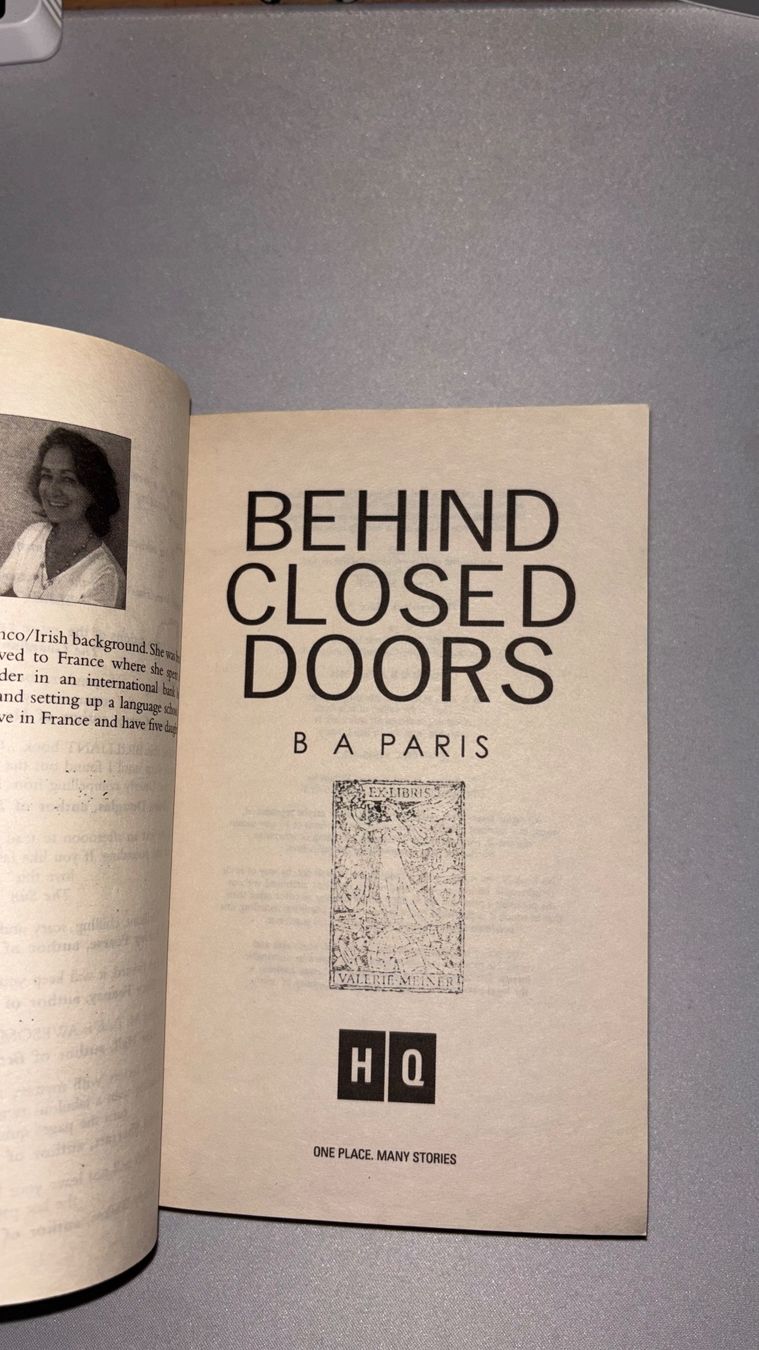 Bücher: Behind Closed Doors, B.A. Paris, Englisch – Gebraucht aus Richterswil von valeriemnr 2