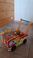 Trotteur en bois camion de pompier