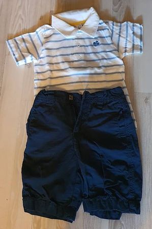 Sommer-Kleiderset für Jungen; 2-teilig; Grösse 86