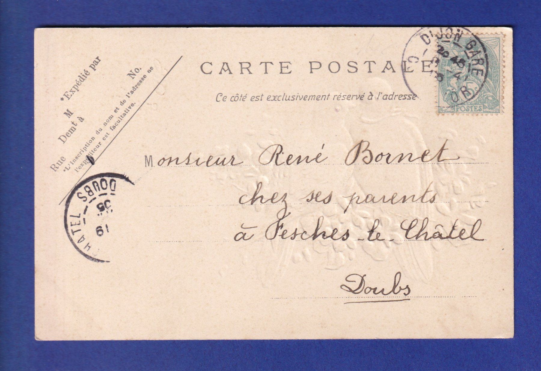 Cartes postales: OISEAU - Colombes - Carte gauffrée – D'occasion à Pully par nicecards-shop 1