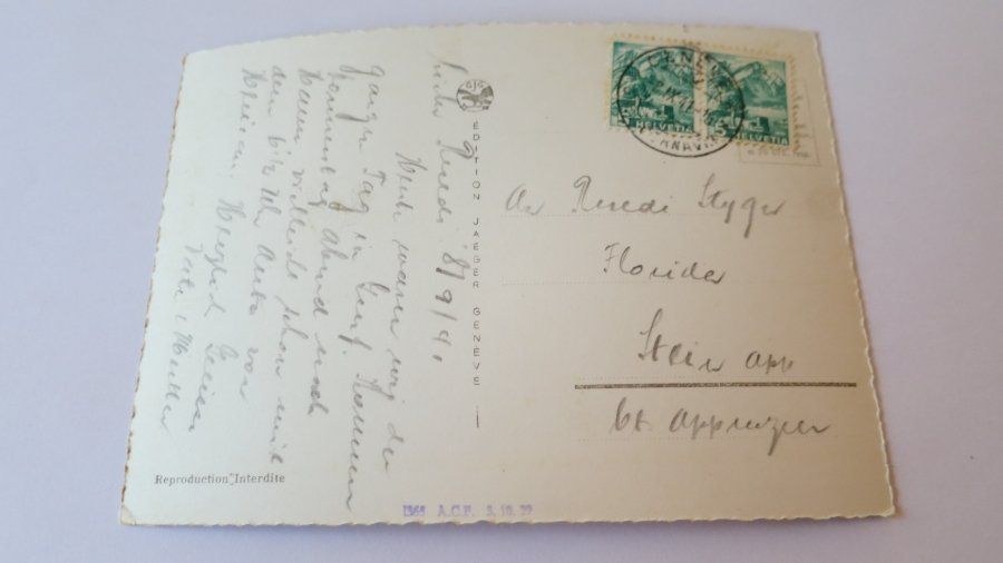 Cartoline postali: Geneve - Palais des Nations - 1941 – Usato da Jona venduto da centumprata 1