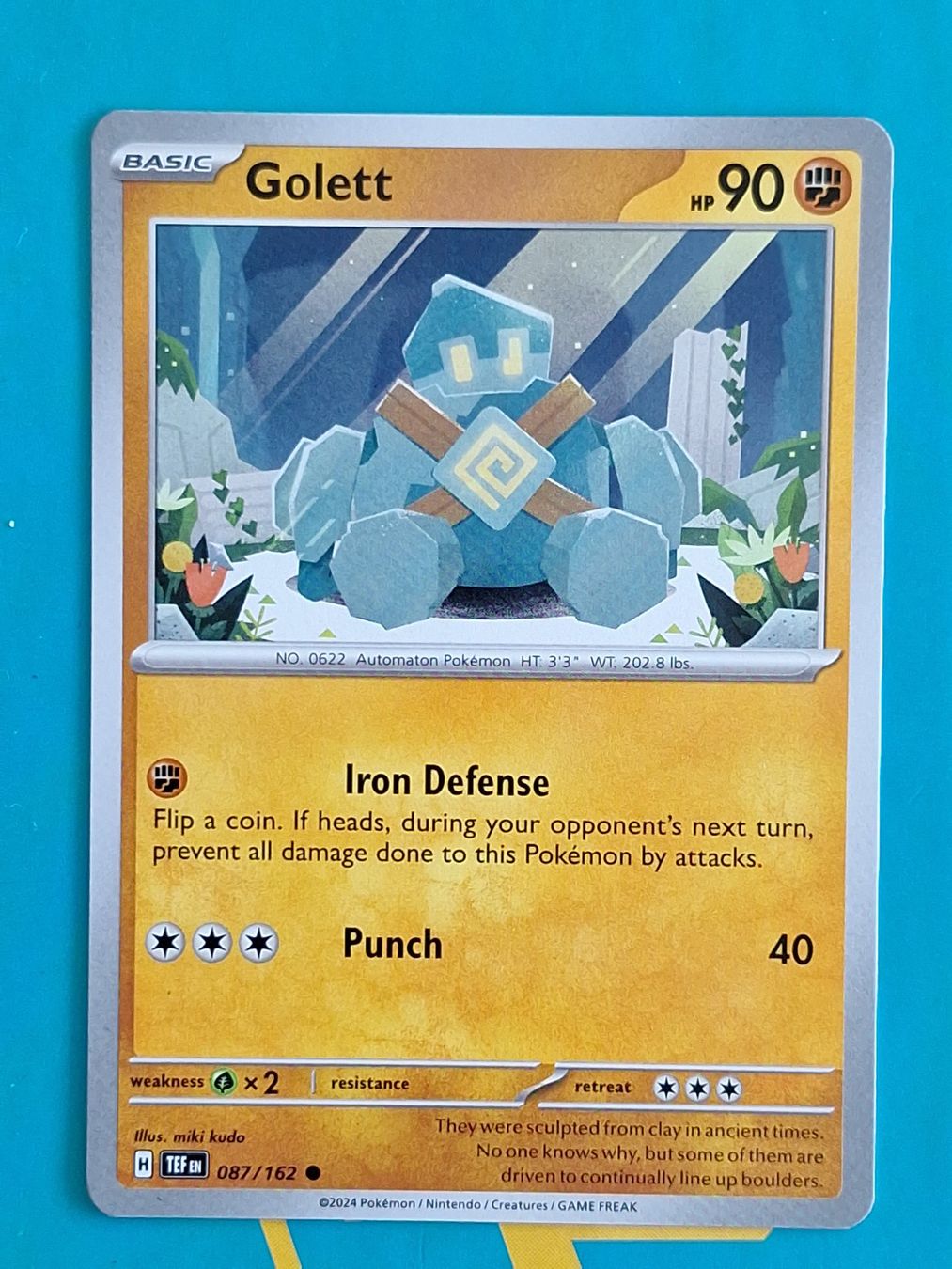 Pokémon Carte collezionabili: Golett - Temporal Forces Pokemon - #7.1 – Usato da Altstätten SG venduto da GGsGameshop