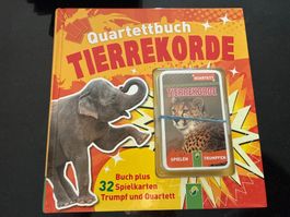 NEU! Quartettbuch Tierrekorde mit Spielkarten