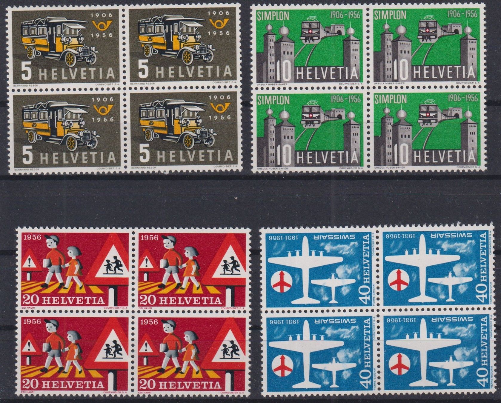 Tutti i francobolli: H57) Satz 324-327, 4.Block, postfrisch – Usato da Claro venduto da Chanty7
