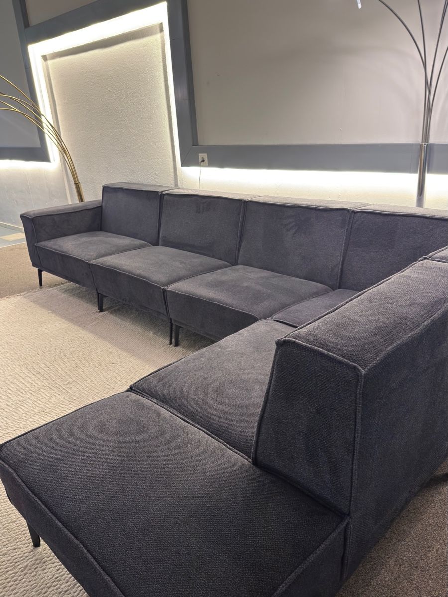 Divani: Modernes Ecksofa dunkel grau – Usato da Fehraltorf venduto da Sofalab.swiss 3