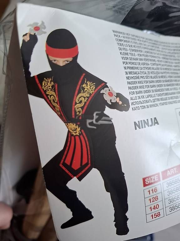Kostüme: Ninja Kostüm Gr.140 – Gebraucht aus Zug von A9A 2
