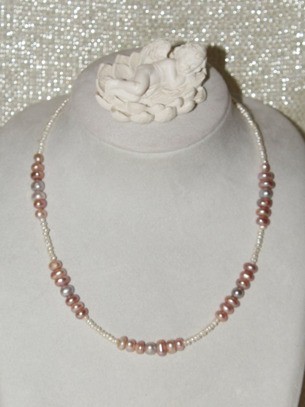 Catenine: Süsswasserperlenkette – Nuovo e nell'imballaggio originale da Kriens venduto da Wolly85