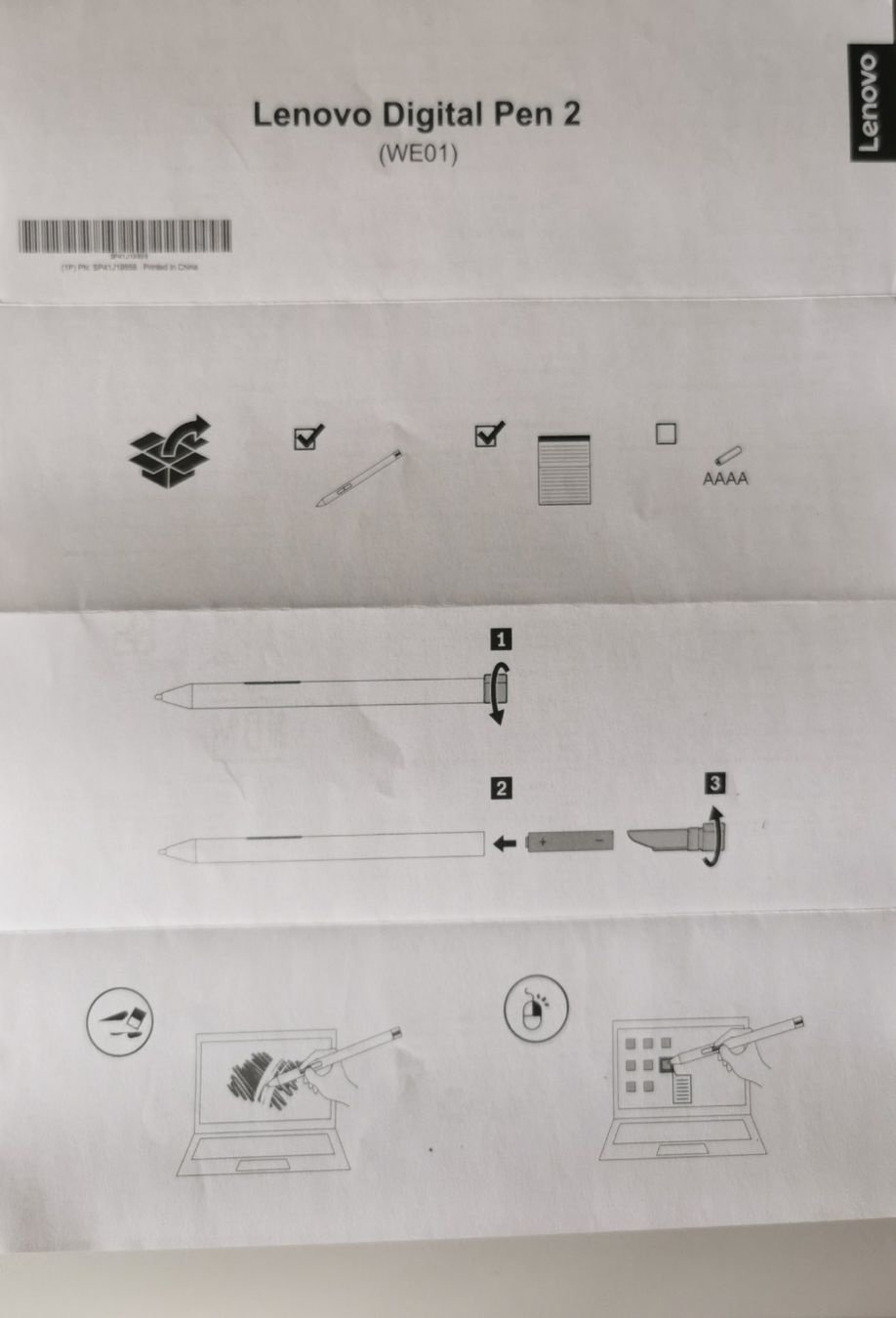 Lenovo Tablet PC: LENOVO DIGITAL PEN 2 – Nuovo e nell'imballaggio originale da Affoltern am Albis venduto da Milkyway58 1