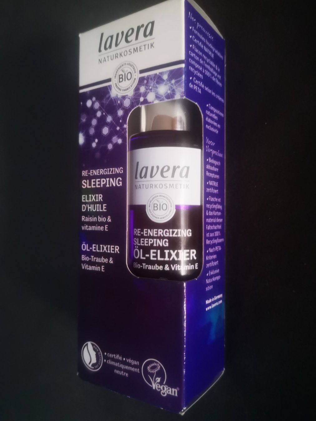 Cura del viso: Lavera Elixir d'Huile Raisin bio & vitamine E, 30 ml – Nuovo e nell'imballaggio originale da Thônex venduto da W99 1