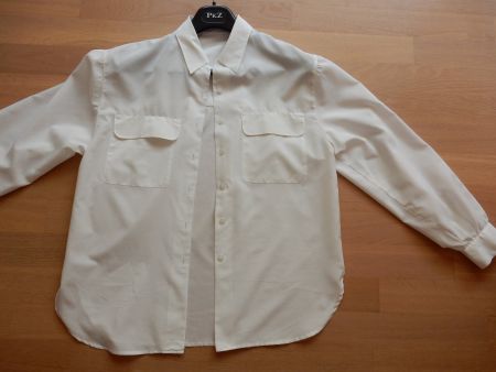 edle klassische weisse luftige Bluse langarm - wie neu