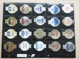 40   verschiedene       England        Kaffeerahmdeckeli