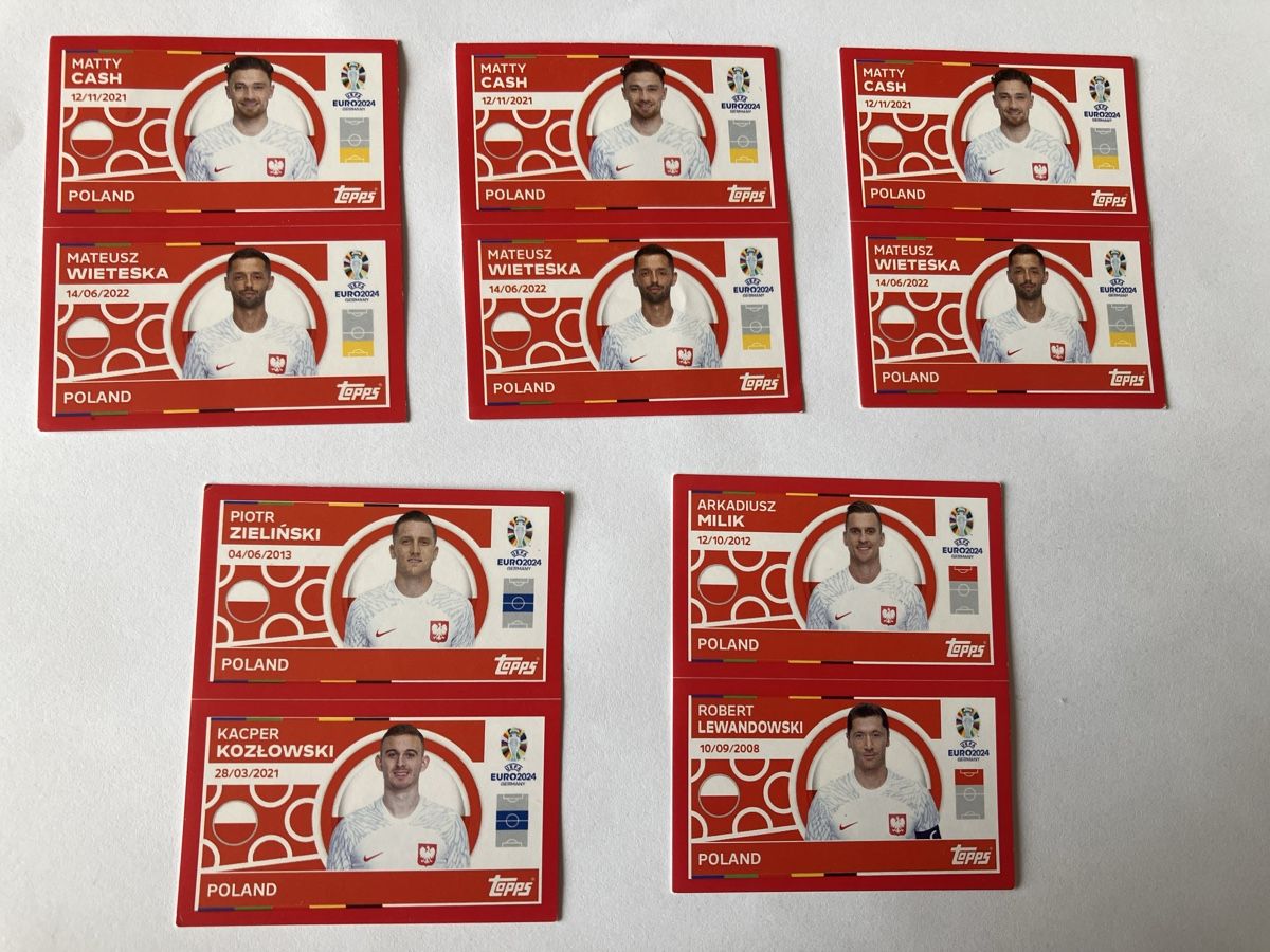 Topps Sammelbilder & Trading cards: Topps Eiro 2024 Polen SET – Gebraucht aus Bülach von gmeli84
