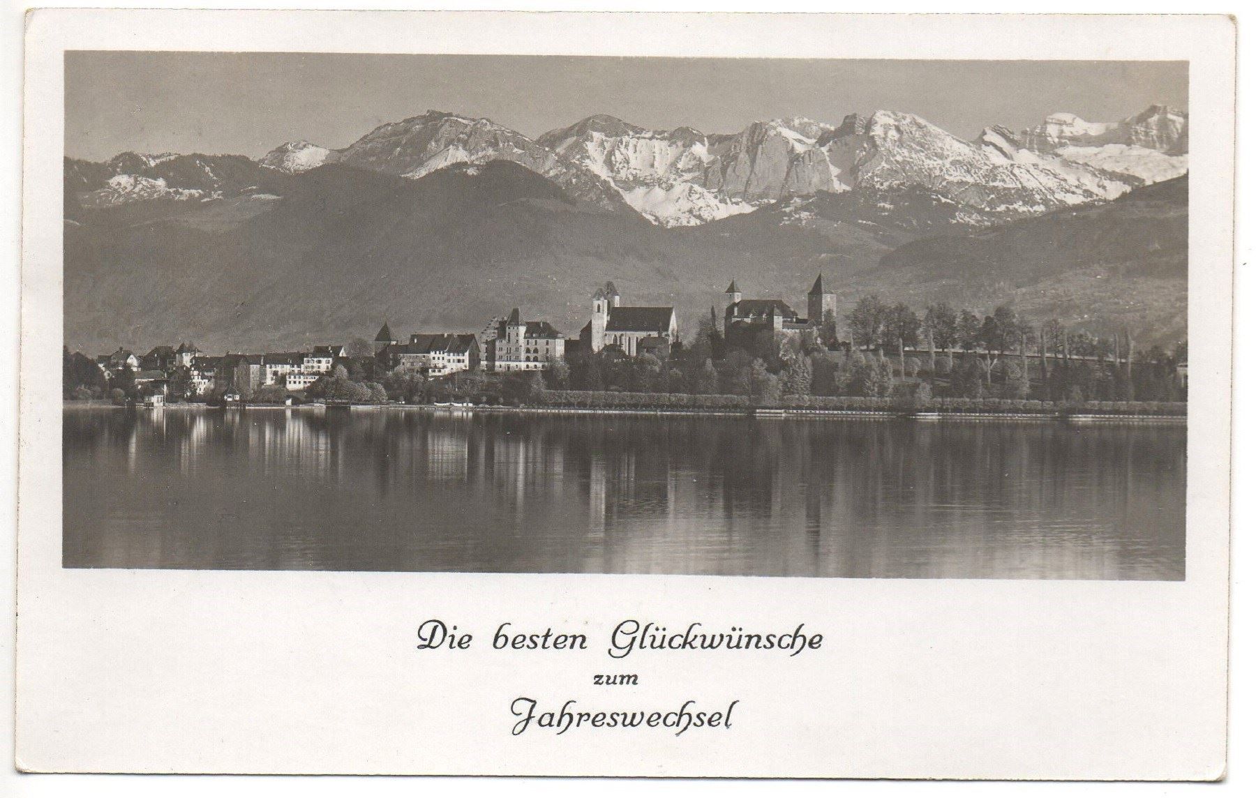 Cartes postales: RAPPERSWIL Glückwunsch Neujahr – D'occasion à Jona par philajona