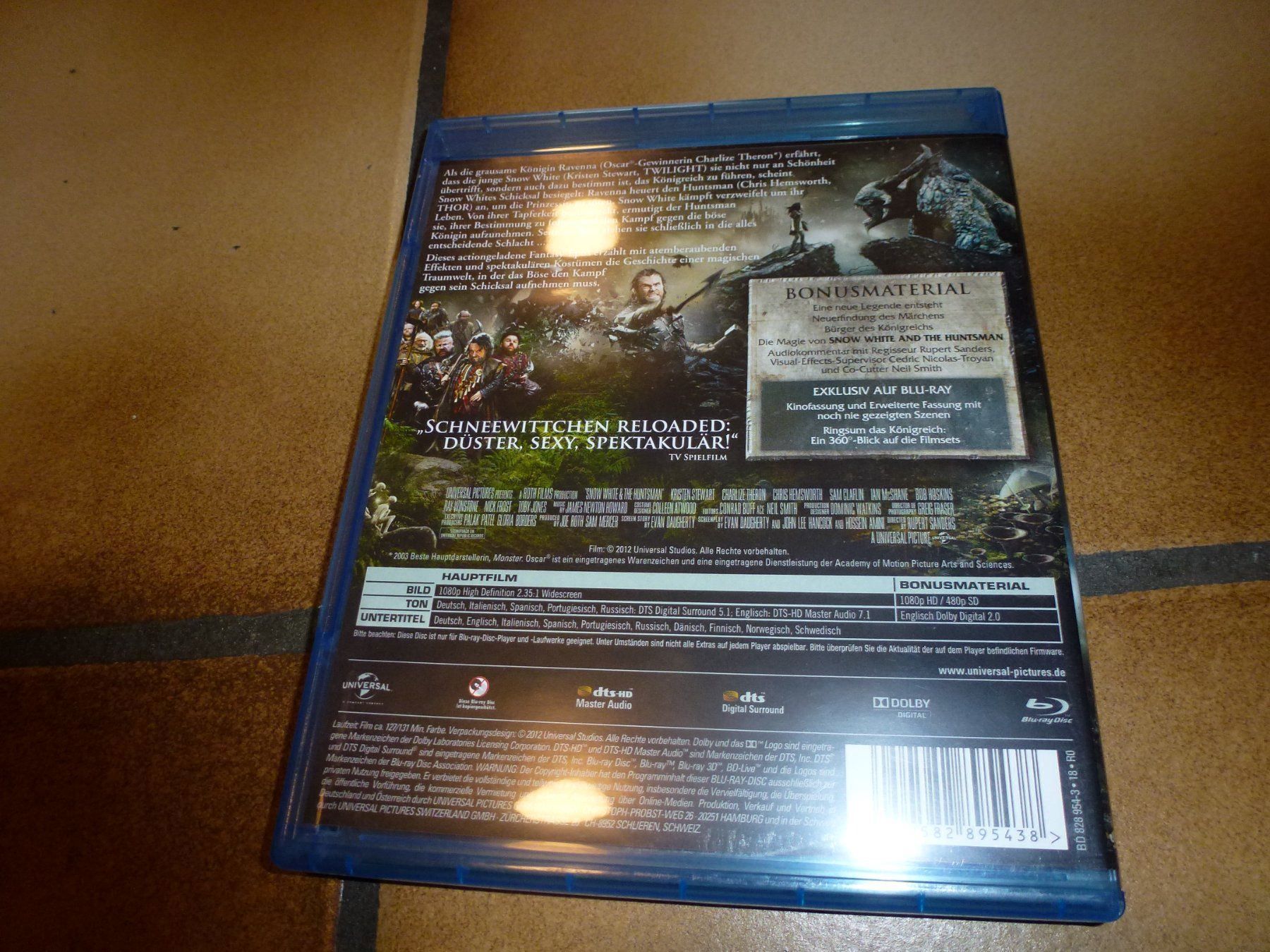 Alle DVDs: Snow White & the Huntsman BLU-RAY – Gebraucht aus Olten von Disc-Verkauf 2
