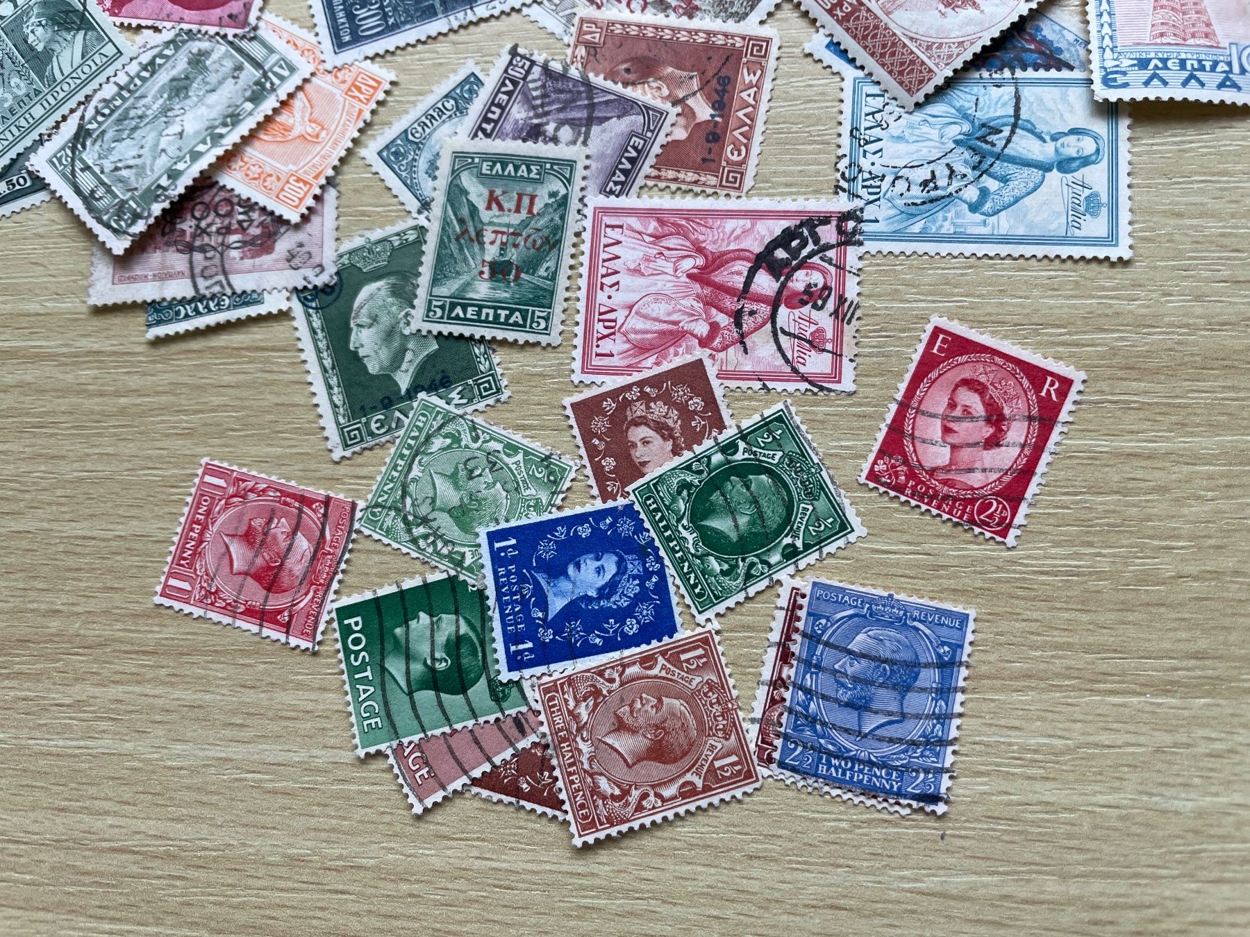 Tutti i francobolli: T. Grèce, quelques anglais – Usato da Sonceboz-Sombeval venduto da Comment2 3