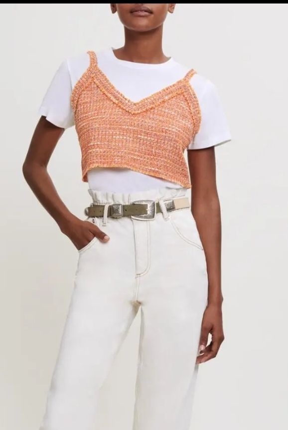 Maje Top: Maje crop top neu – Nuovo (secondo la descrizione) da Mühlethurnen venduto da GaspAnita 1