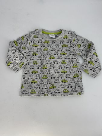 Langarmshirt Gr. 80 mit Auto Muster von Bubble Gum