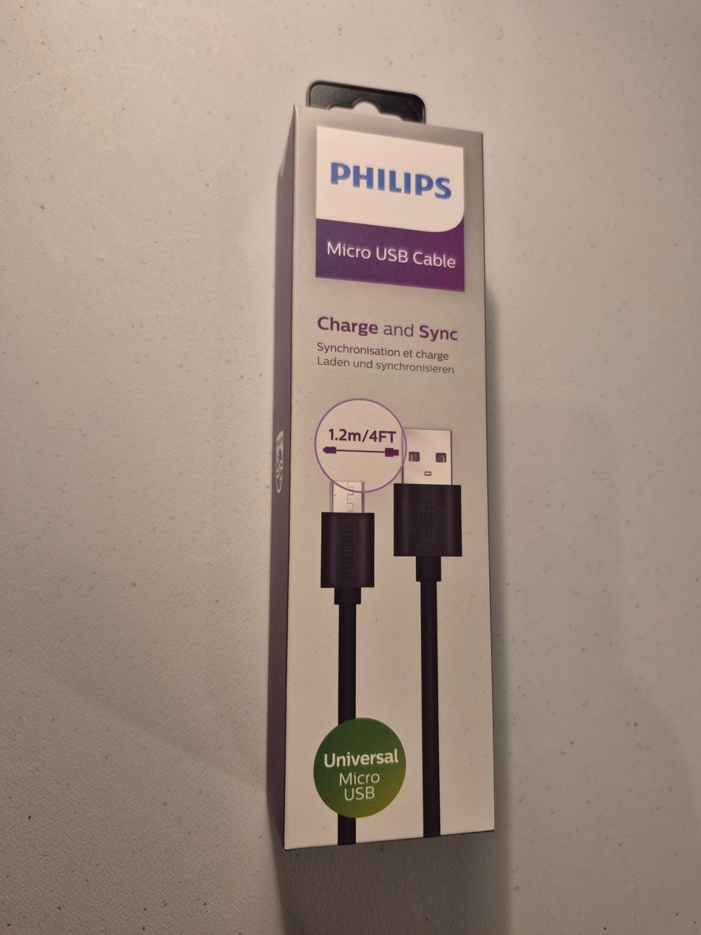 Kabel: Philips Micro USB Kabel, 1.2m - NEU – Neu und originalverpackt aus La Neuveville von Vestiaire_2011 1