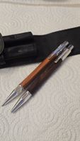Set 2 stylos Caran d'Ache steel and wood édition spéciale 