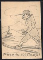 Handgemalt, unsign. Franz Dworschak: Ost
