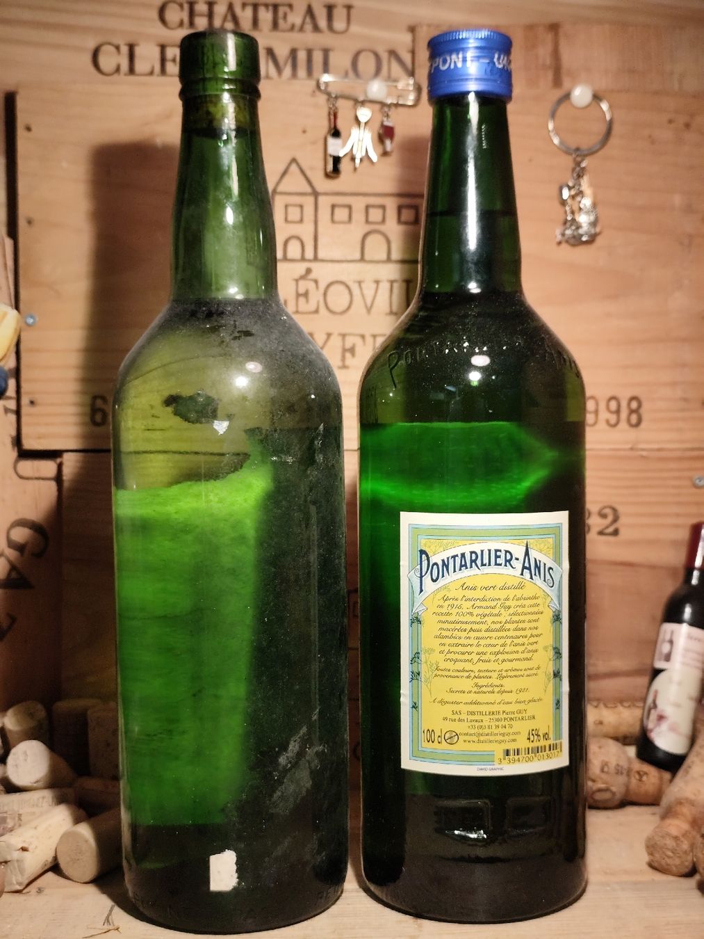 Bevande alcoliche: 2 x 1 Liter Pontarlier-Anis Ponsec 45% – Nuovo (secondo la descrizione) da Büsserach venduto da Vintage-vins 4