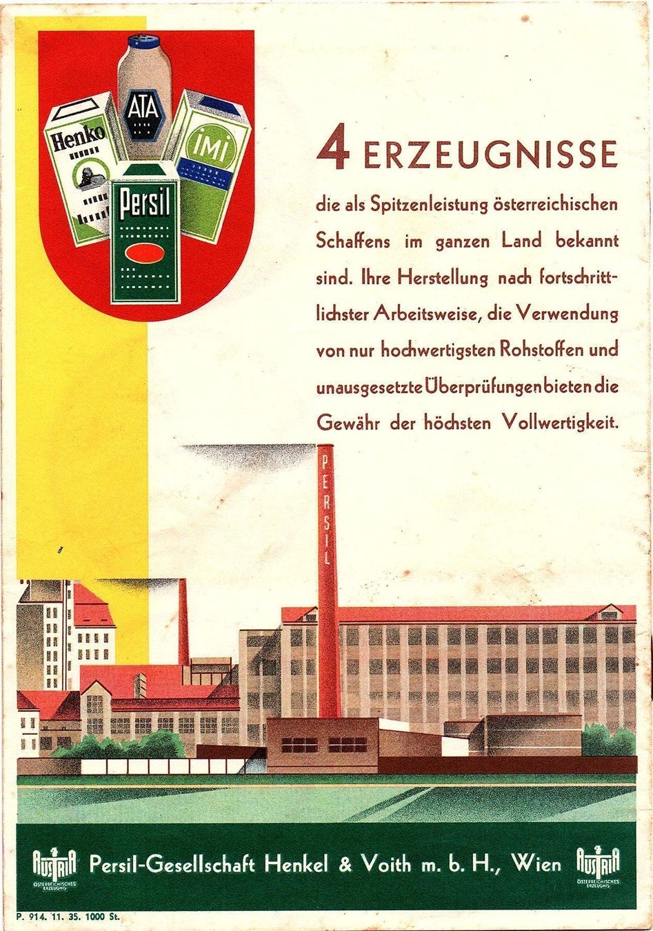 Dokumente: Persil Broschüre antik – Gebraucht aus Mörschwil von antiksalon 2