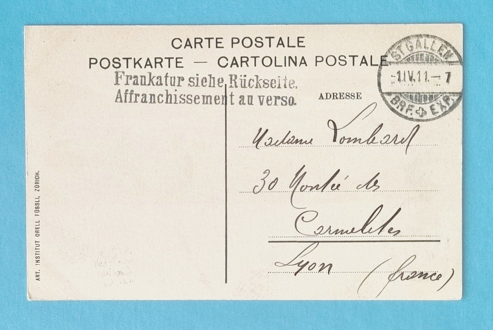 Ansichtskarten: Speicher - Strassenbahn - Appenzellerbahn - 1911 – Gebraucht aus Rothrist von RROENK 1