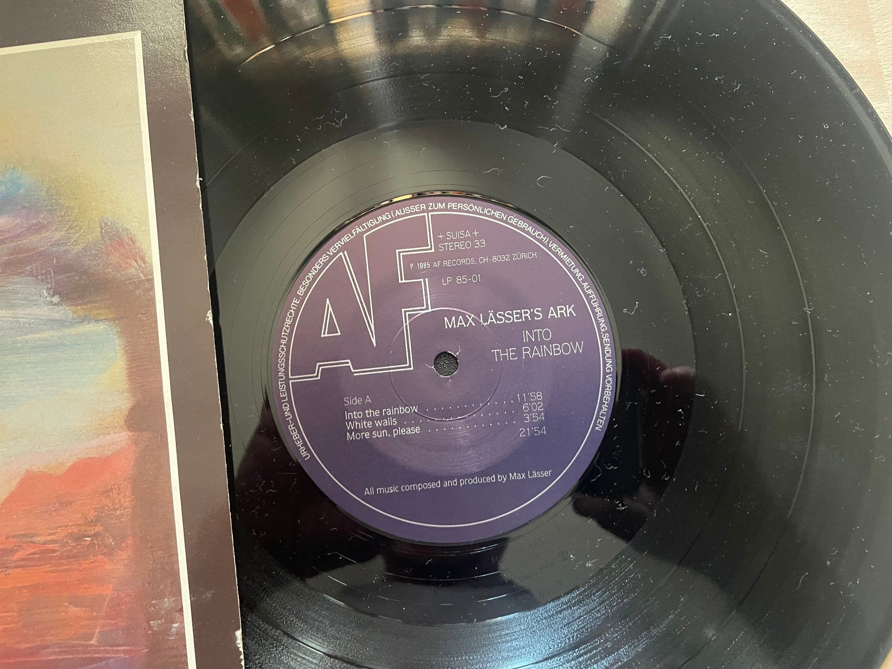 Vinyles: Max Lässer's Ark, Into the Rainbow, CH – D'occasion à Kleinlützel par Vinylspezi 1
