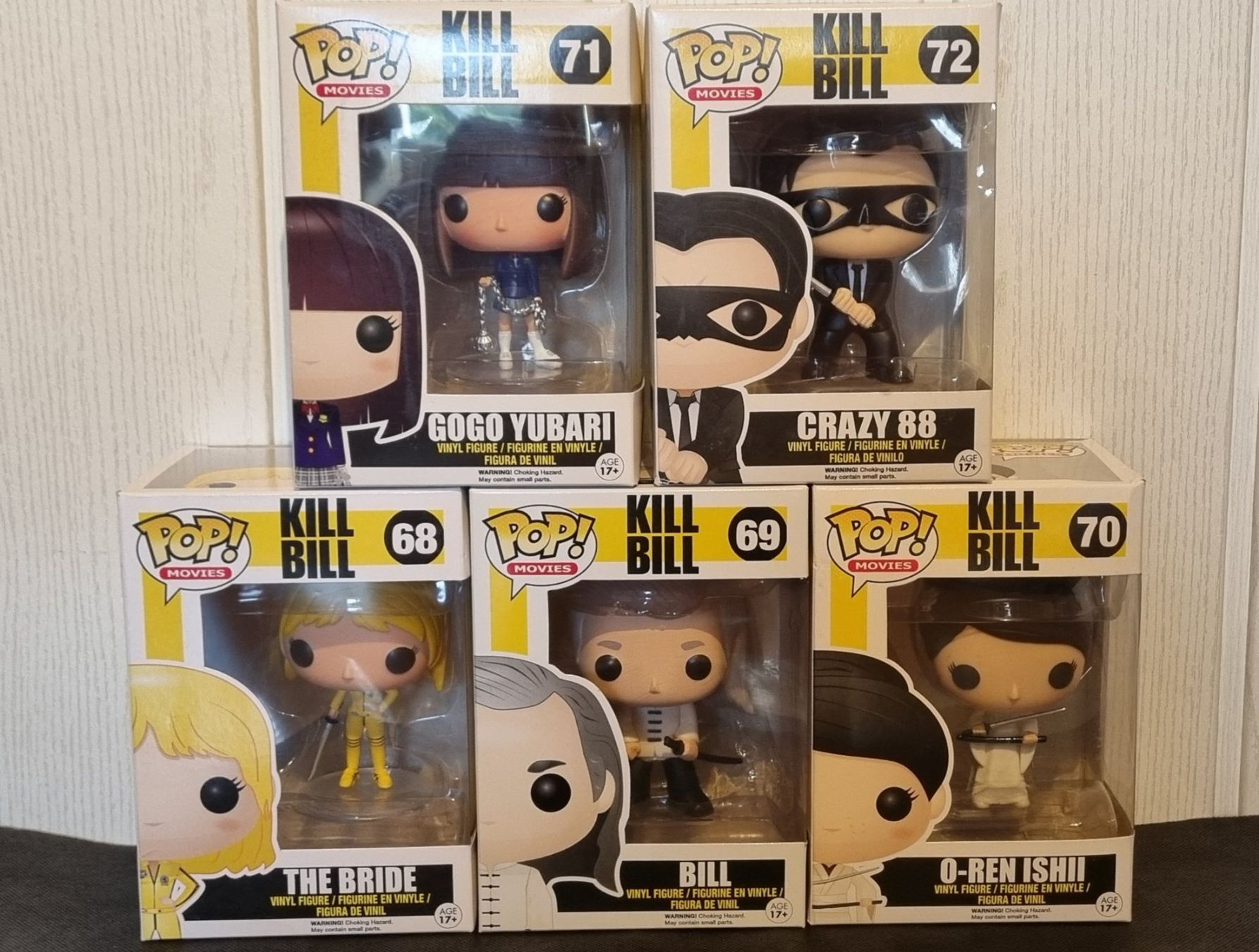 Funko Statuette: Funko POP! Kill Bill - Complete common set of 5 – Usato da Vernayaz venduto da fnkochase