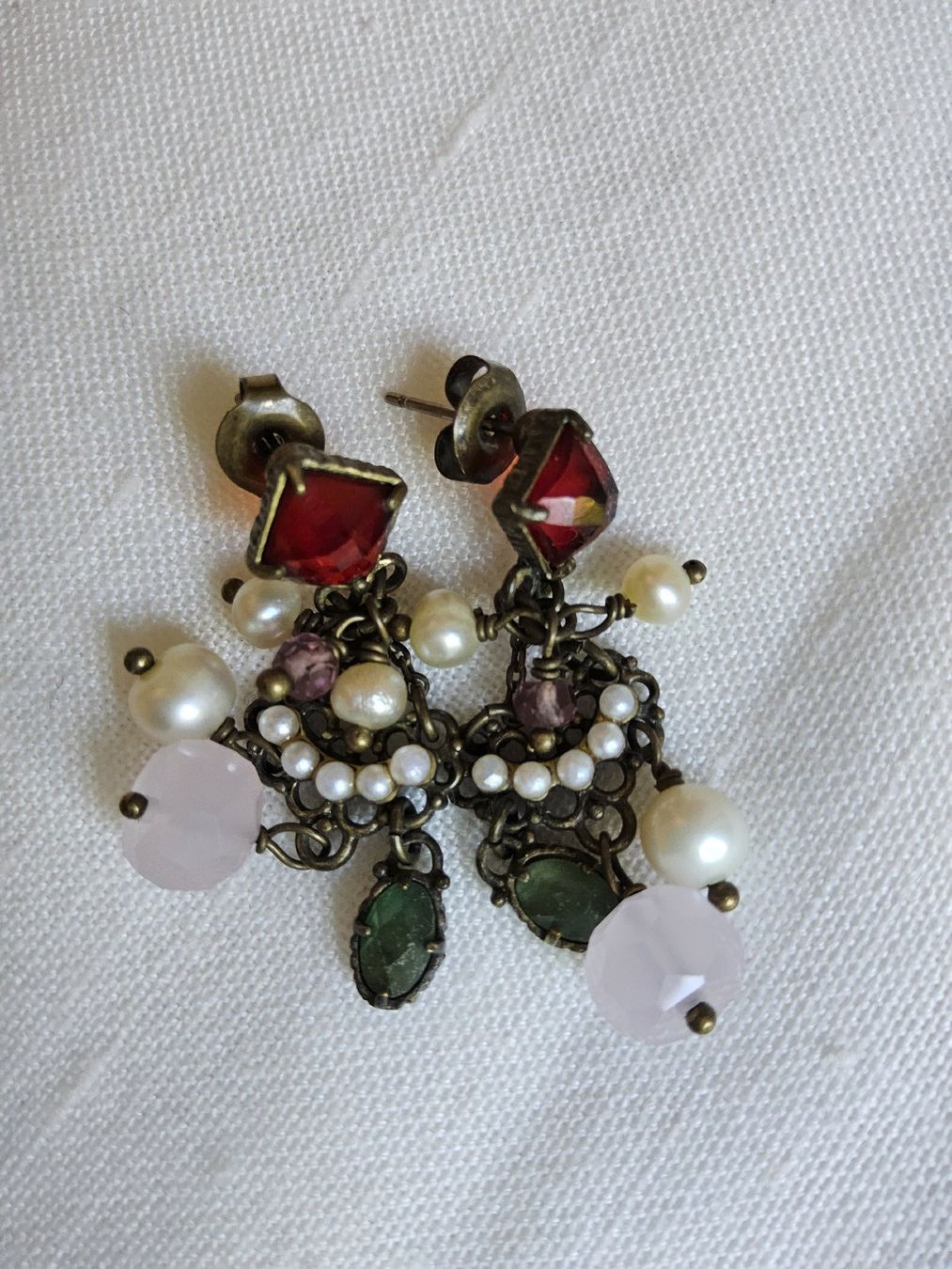 Orecchini pendenti & Orecchini a lobo: Antike zierliche Ohrhänger mit Perlchen – Usato da Zürich venduto da philpip 3