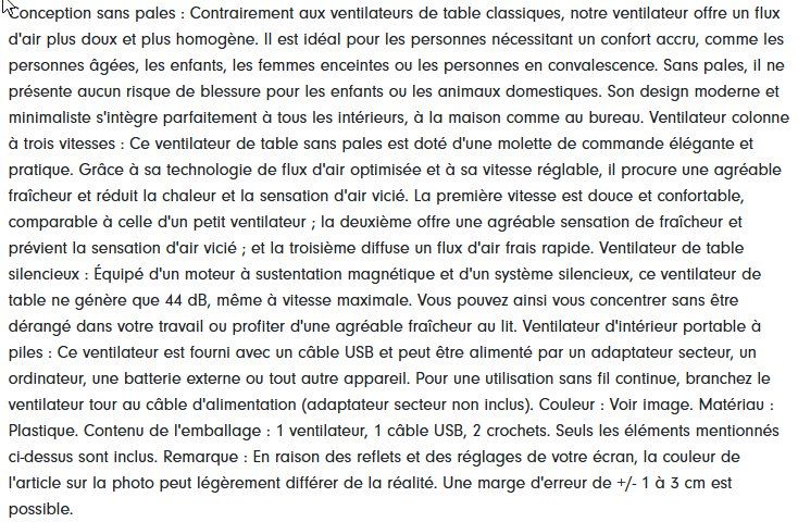 Ventilatori: Ventilateur "Constant Wind Speed Tower Fan M60" – Usato da Cornaux NE venduto da Ricardo2087 7