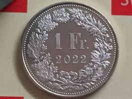 1 Franken 2022 unz, nagelneu ab Rolle!