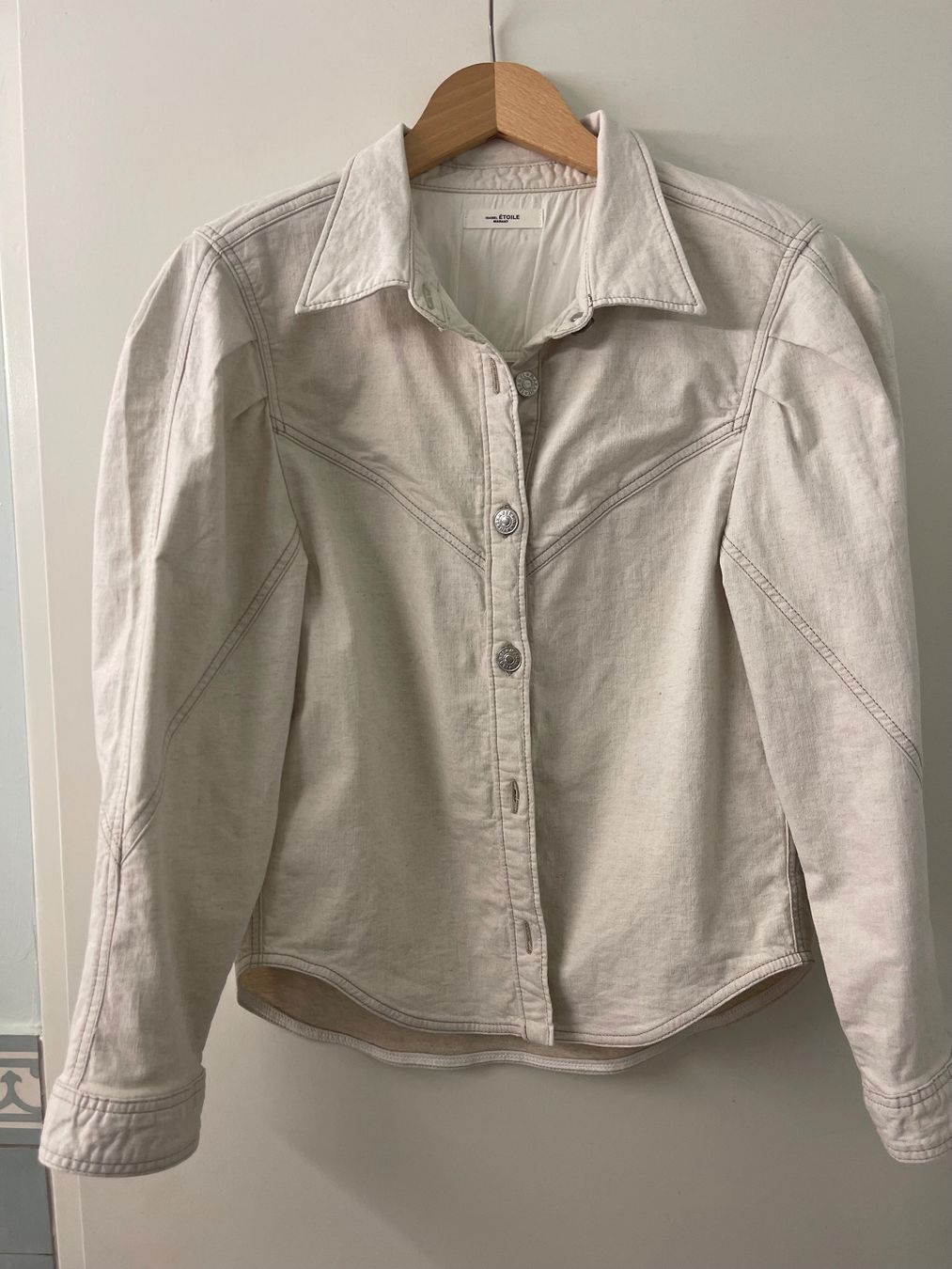 Isabel Marant Camicette: Isabel Marant Etoile Bluse Farbe hellbeige Grösse 38 – Usato da Nussbaumen AG venduto da normajeanbaker