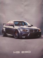 BMW M3 E90 Leinwandbild 60x90cm NEU