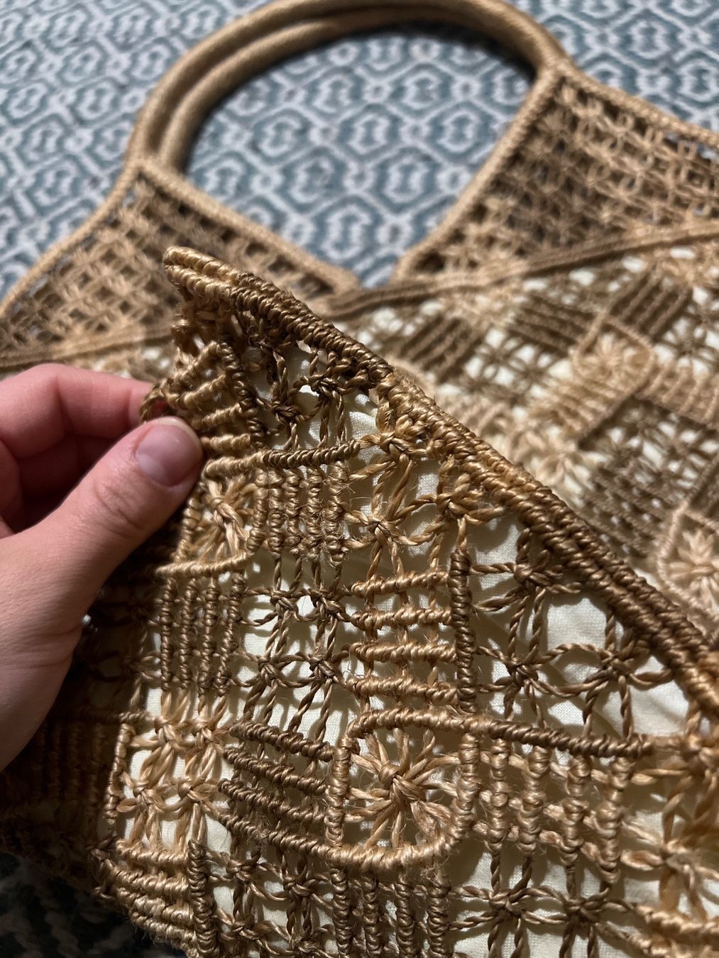 Borse da donna: Vintage | Macrame Handgemacht  Tasche – Nuovo e nell'imballaggio originale da Basel venduto da SimpleE 6