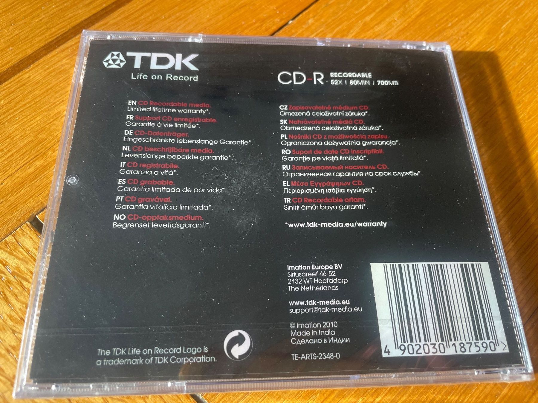 CD: EMTEC CD-R Vinyl Look 700MB - 10er Packung - Ori – Nuovo e nell'imballaggio originale da Genève venduto da Livsonman 3