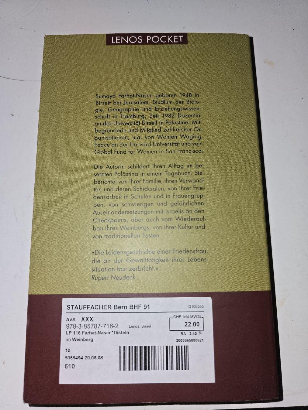 Libri: Disteln im Weinberg - Tagebuch – Usato da Oberbüren venduto da Elk2025 1