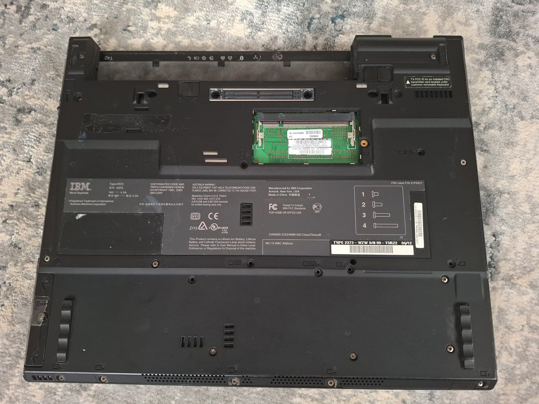 Lenovo Notebook: THinkPad T42 model: TYPE 2373 Defekt – Difettoso da MAGDEN venduto da GoldenEagle2020 3