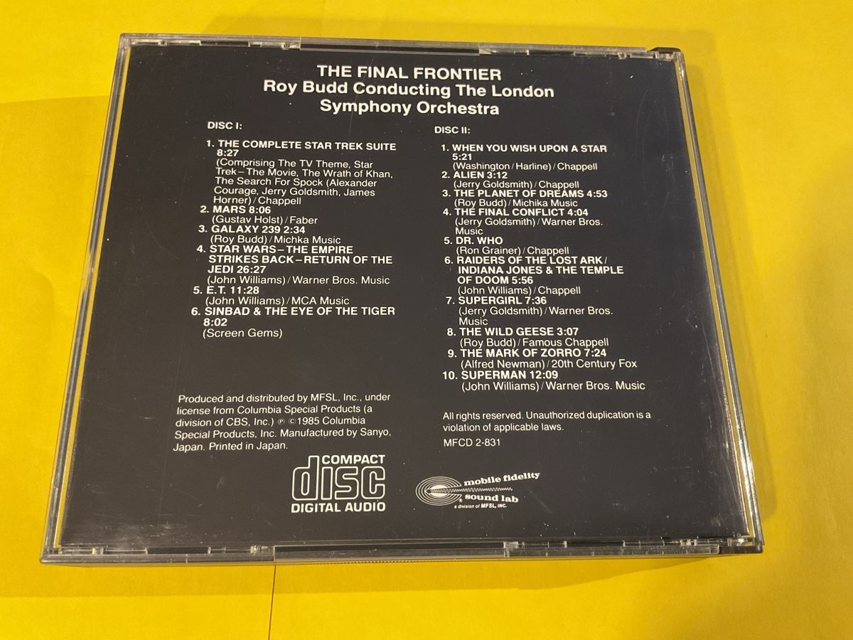 CD: Roy Budd - The Final Frontier CD - Top Zustand! MFSL1985 – Usato da Steinach venduto da Quarkie 3