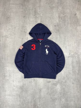 Vintage Ralph Lauren Big Pony USA Zipper (XS)
